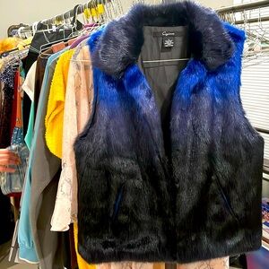 Ombré Faux Fur Vest